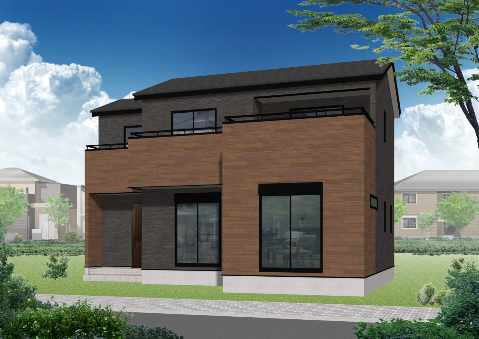 島田市岸町6期 西棟【木工事】