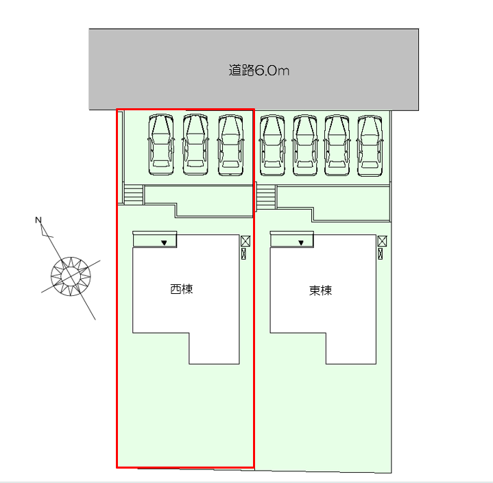 四日市市笹川七丁目　西棟【木工事】