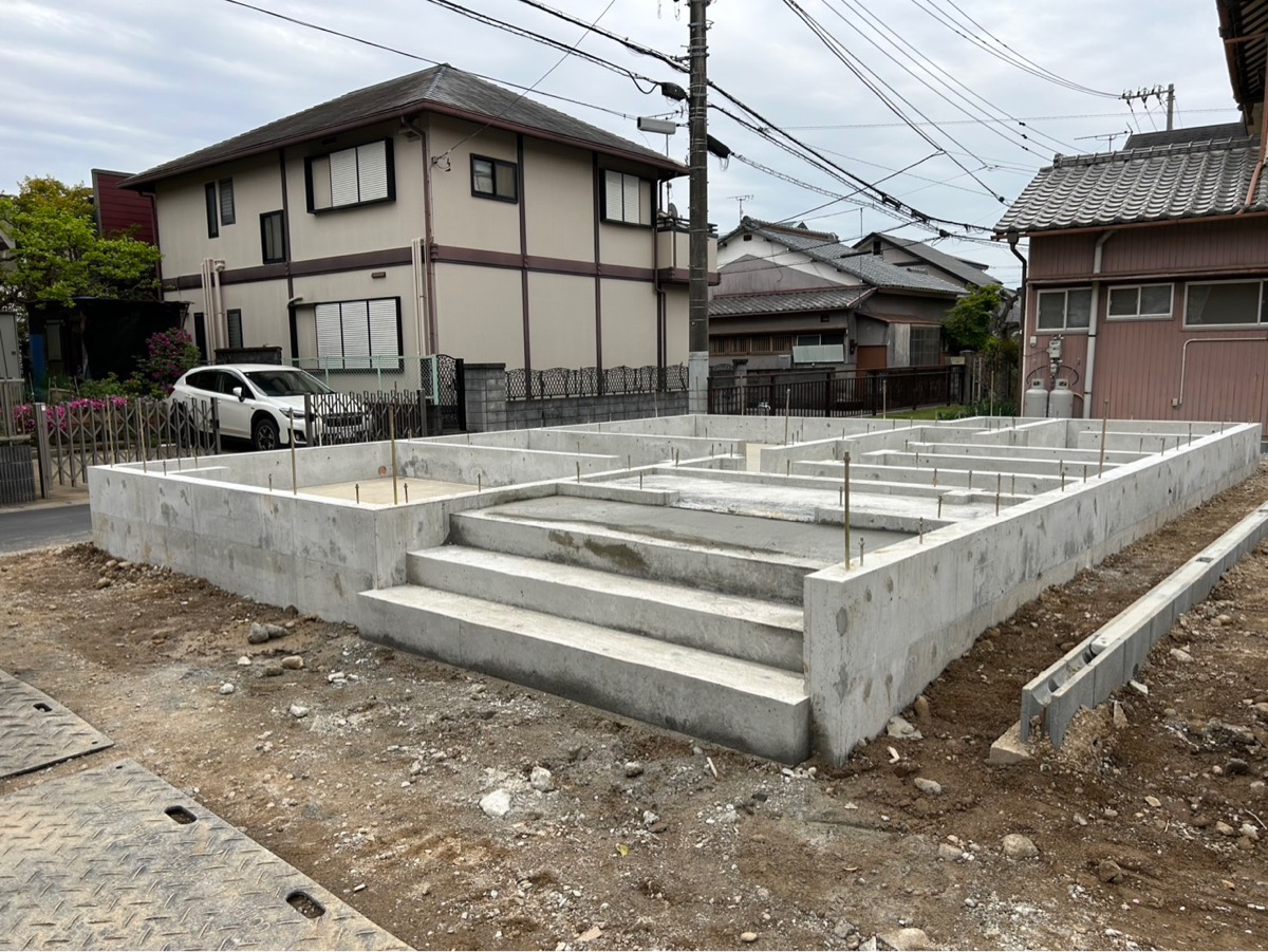 三島市東町東棟【基礎工事】