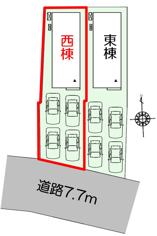 中央区高林1丁目 西棟【内覧可能!】