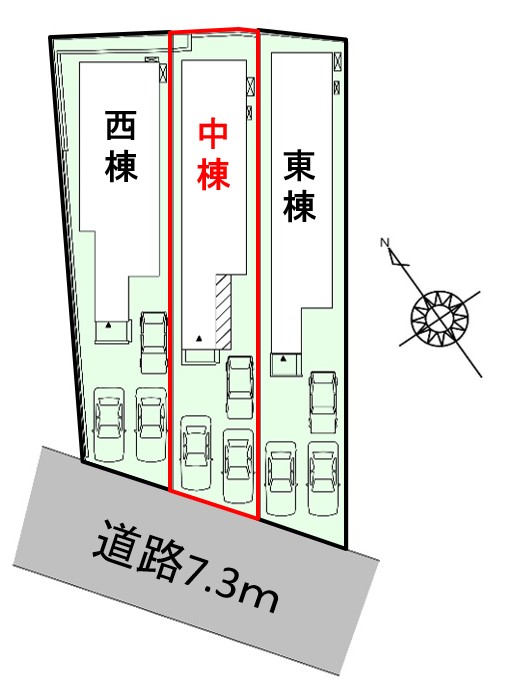 北九州市若松区浜町二丁目 中棟【外構工事】