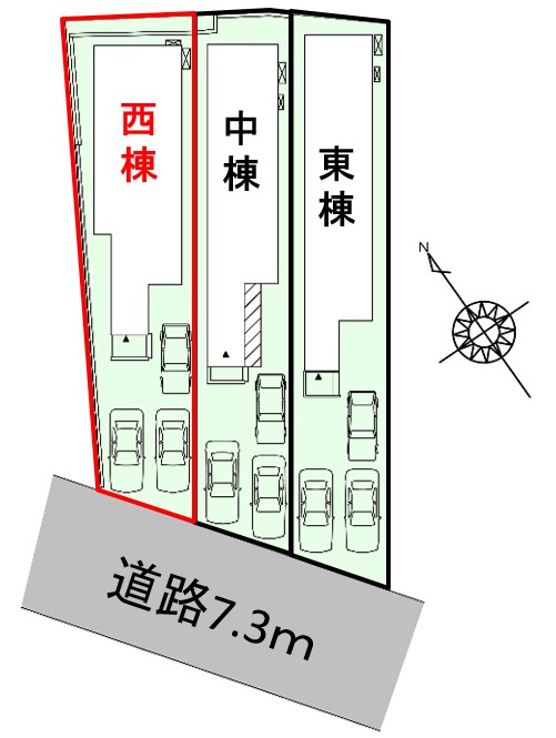 北九州市若松区浜町二丁目 西棟【外構工事】