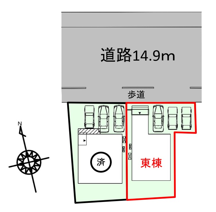 中央区若林町 東棟【内覧可能!】