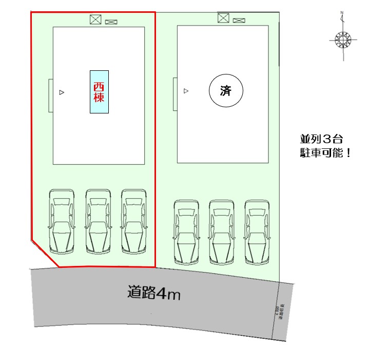 島田市旭三丁目 西棟【内覧可能】
