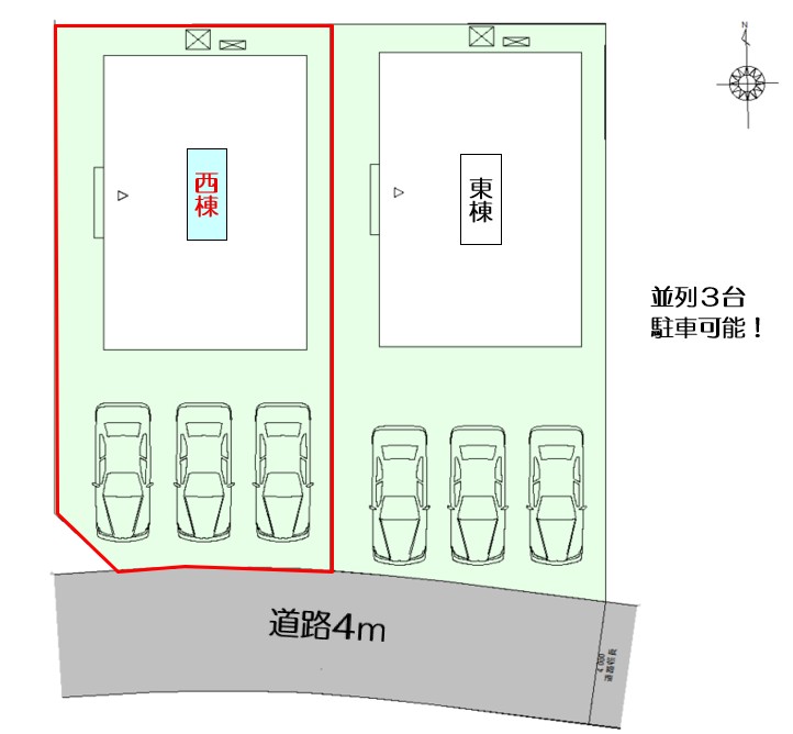 島田市旭三丁目 西棟【内覧可能】