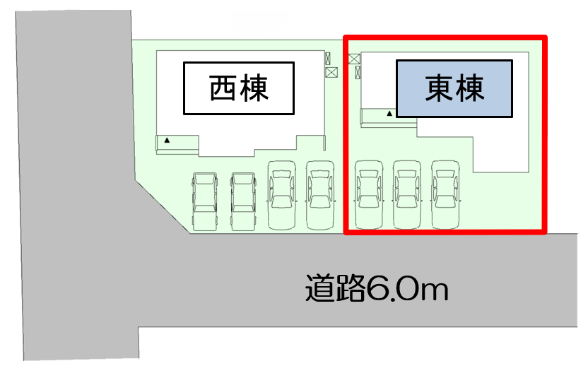 四日市市大治田三丁目　東棟【内覧可能】