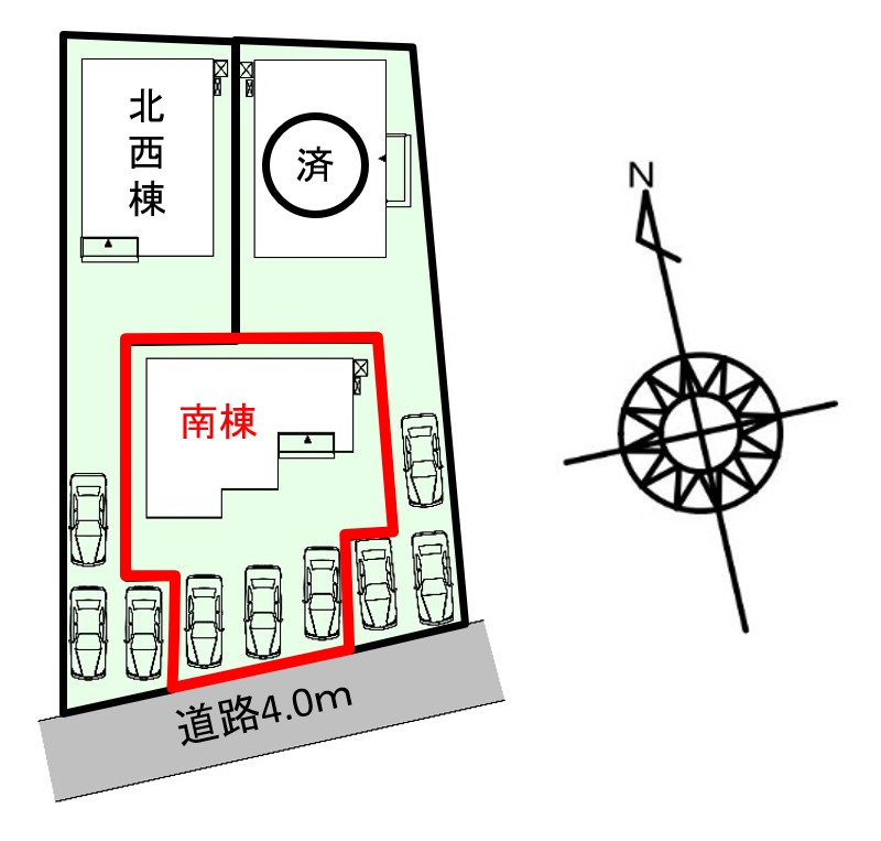 中央区坪井町 南棟【外構工事】