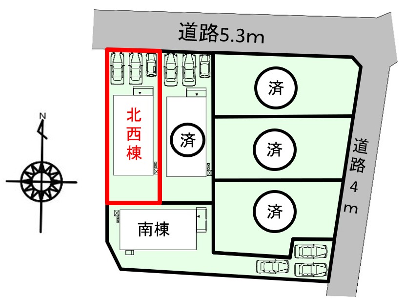 中央区三島町5期 北西棟【内覧可能!】