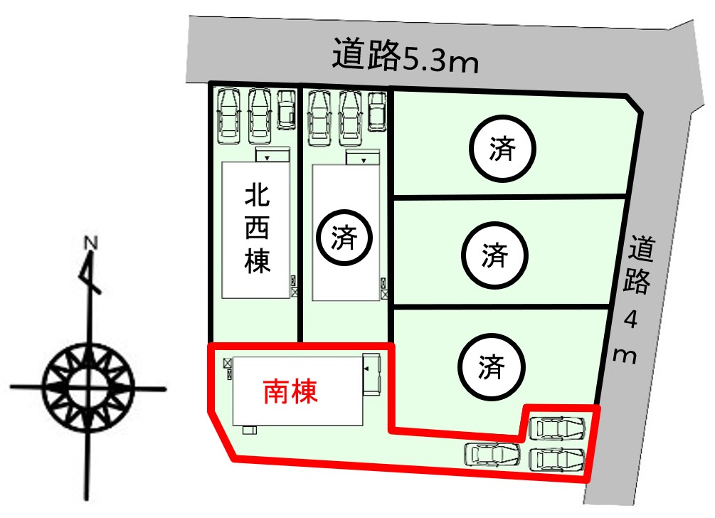 中央区三島町5期 南棟【内覧可能!】